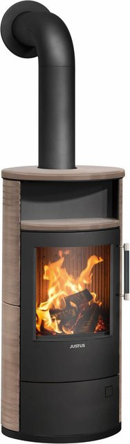 Justus Island 5 2.0 Kaminofen mit Keramik in Schwarz-Grappa, 5 kW - Bild 1