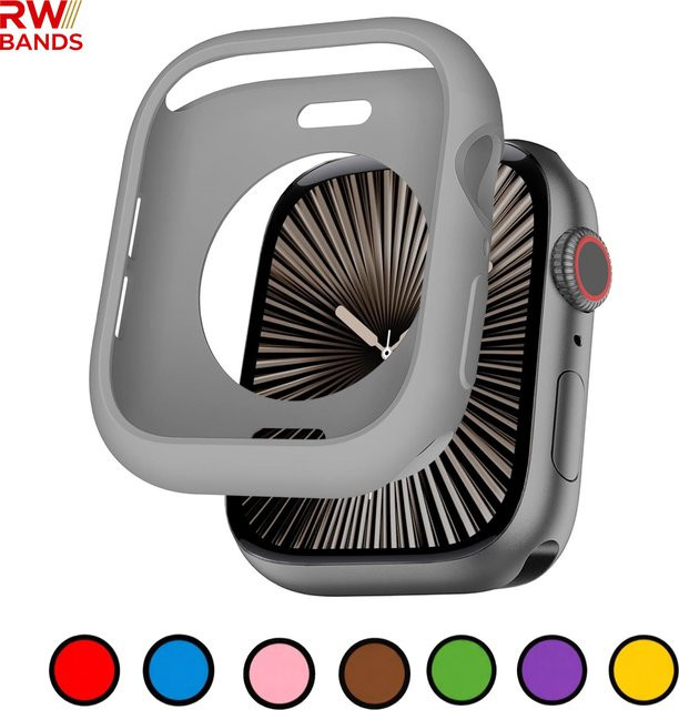 RWBANDS Smartwatch Cover Silikon, Weiß, Unisex - Bild 1