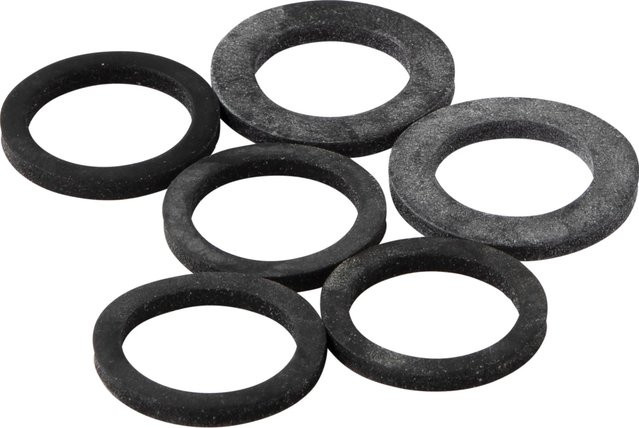 KÖRO Gummi-Ring-Set für Schlauchverschraubungen, 6-teilig, Schwarz - Bild 1