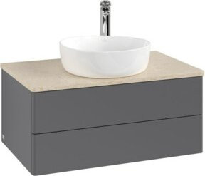 V&B Waschtischunterschrank Antao ohne Frontstruktur, lackiert, B/T/H: 80 x 36 x 50 cm - Bild 1