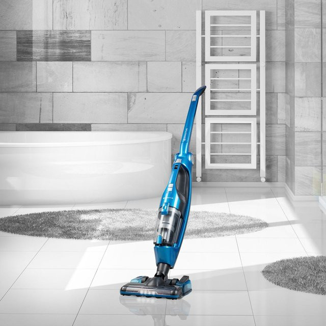 Genius Invictus M7 Akku-Staubsauger Set, 8-teilig, Schwarz-Blau, Beutellos mit Turbo-Bürste für Tierhaare und Auto-Nutzung - Bild 1