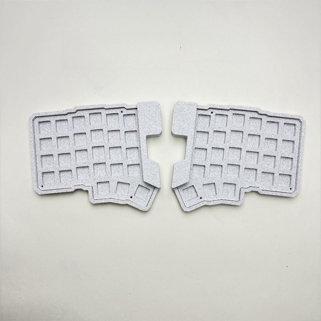 MiFuny Silakka54 Split-Tastaturgehäuse in Schwarz, ergonomisches Gehäuse aus 3D-Druck PLA für mechanische Gaming-Tastaturen - Bild 1