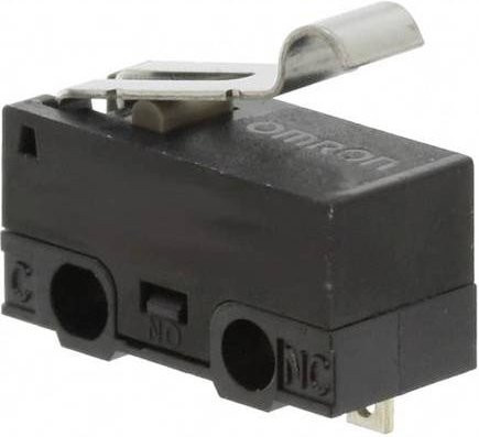 Omron D2F-FL3-D Mikroschalter Schwarz 30 V/DC 0.5A - Bild 1