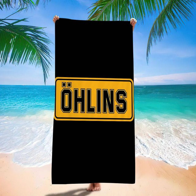 Saugfähiges Mikrofaser Strandtuch von Ka Chen Muda mit Federung Logo, Breite: 40 cm, Höhe: 60 cm - Bild 1