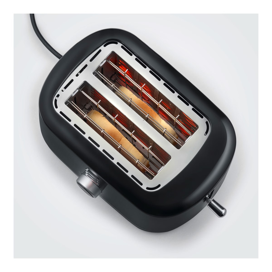 Severin Automatik-Toaster AT 4321 mit 2 Toastkammern, 850 W, Schwarz, B: 28,0 cm, H: 18,8 cm, T: 18,2 cm - Bild 2