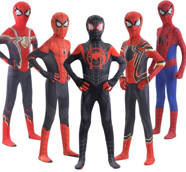 Hot Toys Miles Morales Ganzkörperanzug Cosplay-Kostüm, Schwarz, ab 14 Jahren - Bild 1