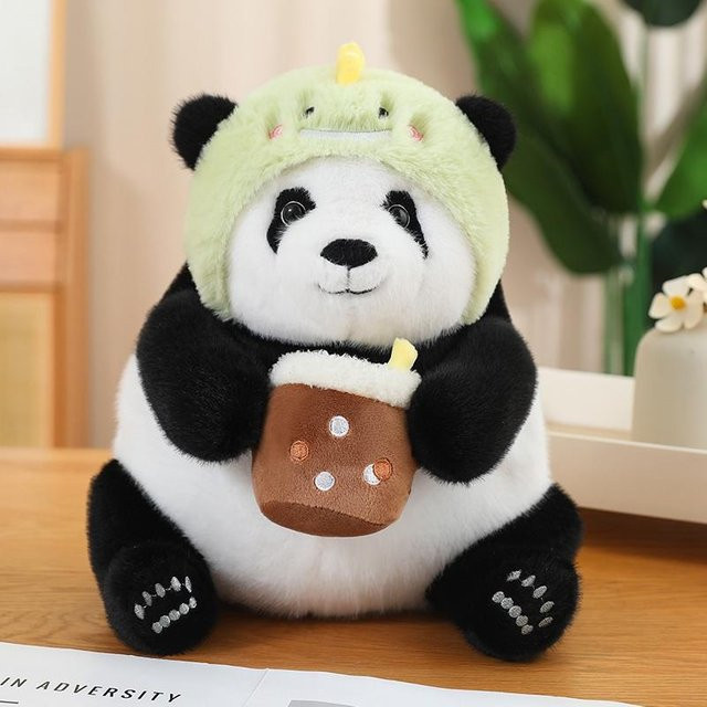 Binchi Fitness Panda Drache Bambus Frucht Plüschpuppe, ab 14 Jahren - Bild 1