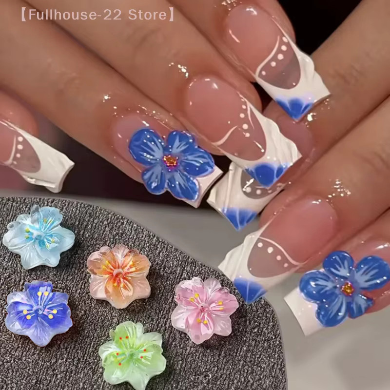Heabety Nagel-Charms, 3D-Blumen und Schmetterlinge, Glänzend, 50 Stück - Bild 2