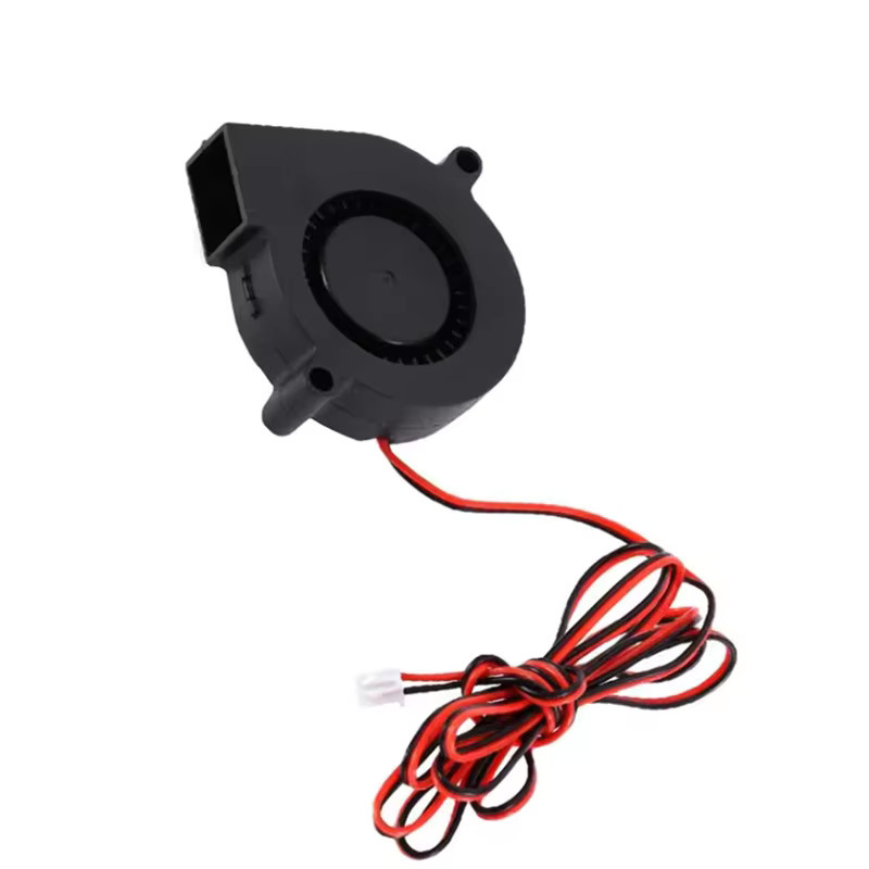 4 Stück 5015 Turbo-Lüfter bürstenlos 12 V und 24 V DC Gebläse 2-polig Schwarz B/T/H: 50 x 50 x 15 mm - Bild 5