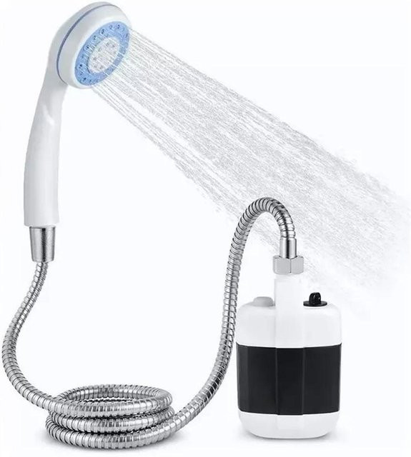 Ambiel Charm Tragbare Elektrische Camping-Duschpumpe aus ABS in Weiß - Bild 1