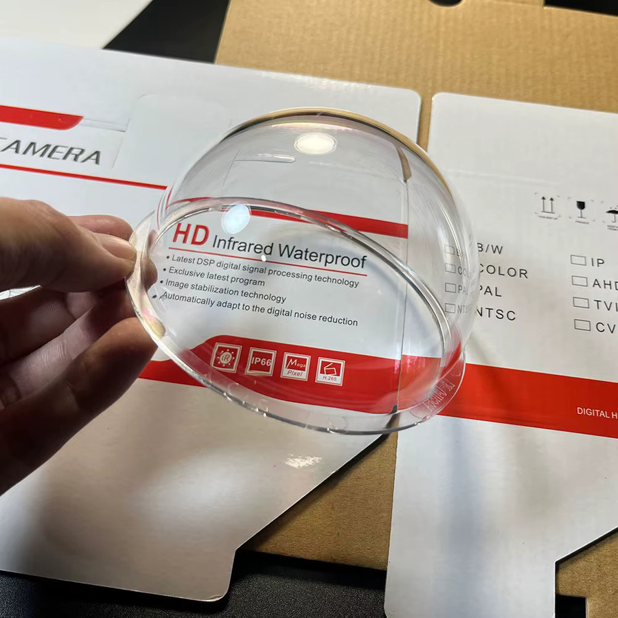 ACDML 4-Zoll Hochleistungs-Kuppelabdeckung aus transparentem Acryl, wasserdichte Schutzabdeckung aus klarem Plexiglas für CCTV-Kameragehäuse - Bild 3