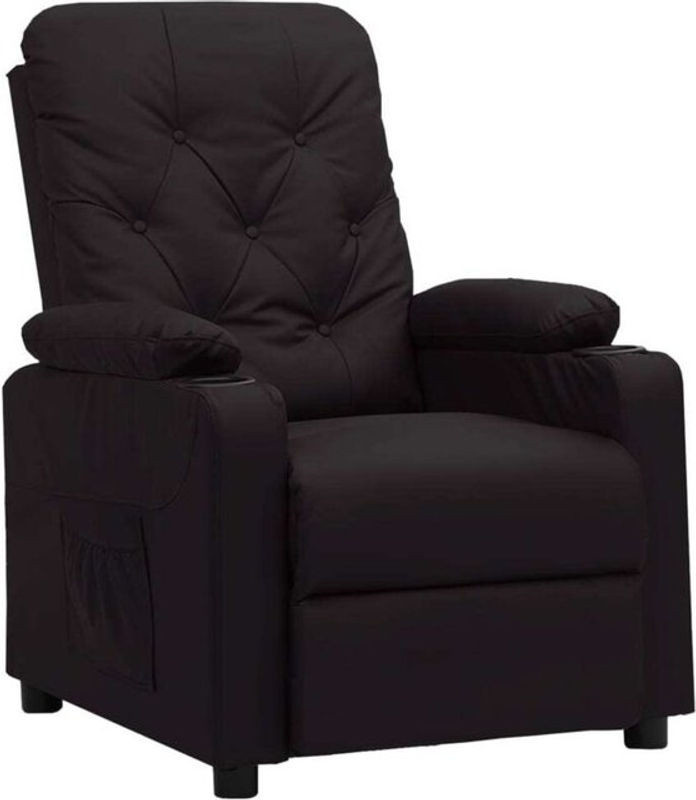 Vidaxl Relaxsessel in Schwarz aus Kunstleder - Bild 1
