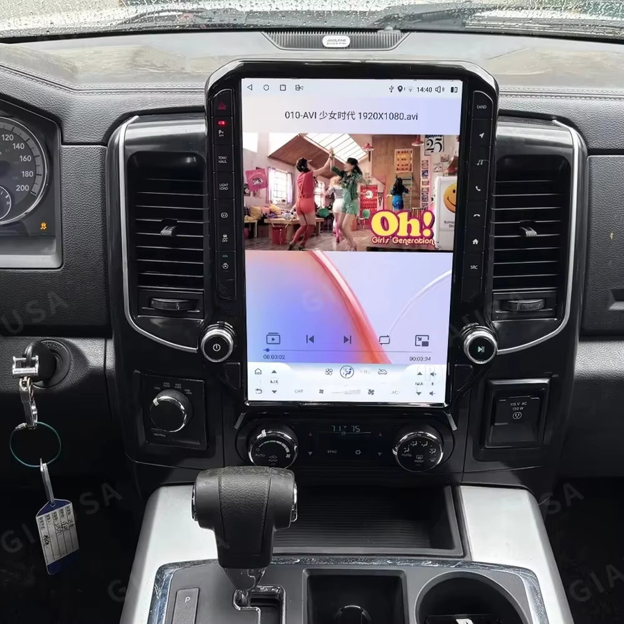 YANFU Android 15 Autoradio für Dodge RAM 1500 2500 (2008-2012) mit 14,5 Zoll Touchscreen, Kabelloses CarPlay, GPS und Bluetooth, Schwarz - Bild 3