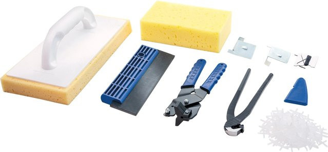 LUX-TOOLS Fliesenlegerset 8-teilig in Multicolor aus Kunststoff - Bild 1