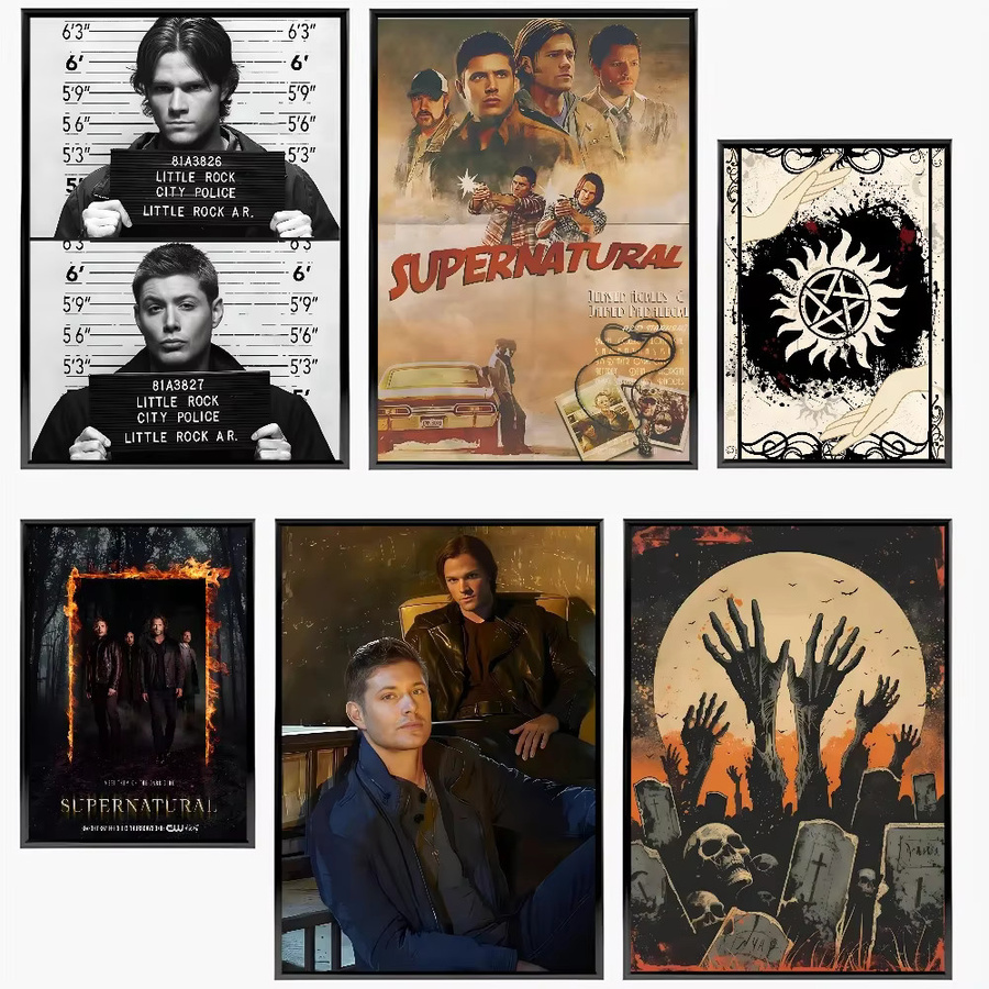 JKPICTURE Wandkunst TV-Serie Supernatural HD-Leinwanddruck-Poster für dein Zuhause und Wohnzimmer - Bild 4