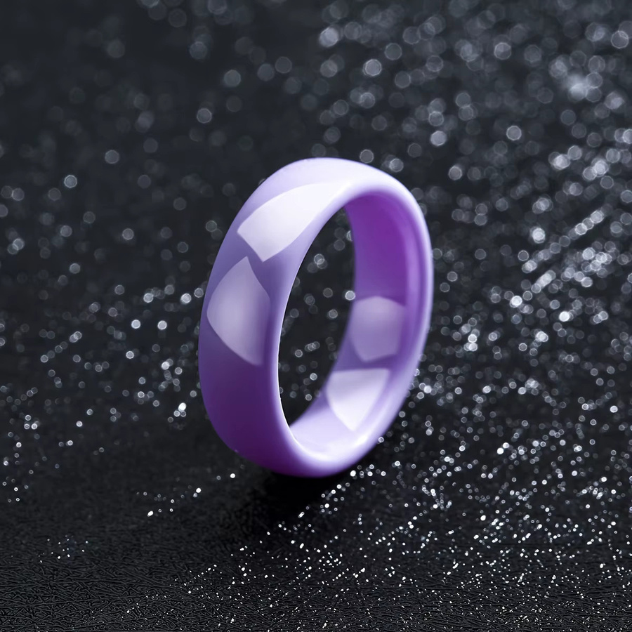 Pinannie Keramikring, 6mm, Schwarz, Unisex - Bild 1