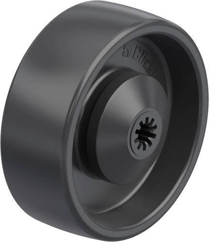 Blickle Rad 953139 PP 100/8KA in Schwarz mit 100 mm Durchmesser und 160 kg Tragfähigkeit - Bild 1