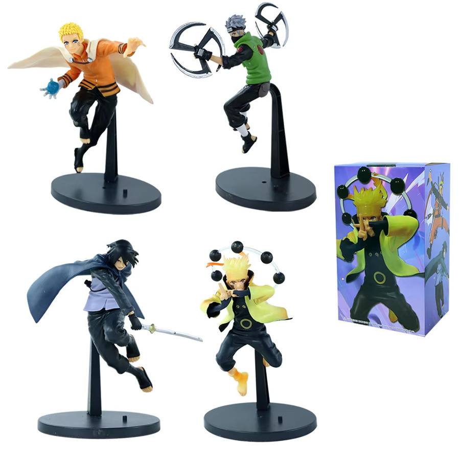Bandai Naruto Uchiha Sasuke Hatake Kakashi Namikaze Minato Actionfigur - Bild 4