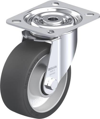 Blickle Lenkrolle LI-ALSI 100HKA aus Aluminium und Stahl, Rad-Durchmesser: 100 mm, Tragfähigkeit: 100 kg - Bild 1