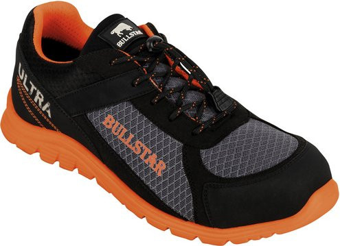 BULLSTAR Sicherheitsschuh S1P in Schwarz/Orange, Größe 40, ölbeständig und schockabsorbierend - Bild 1