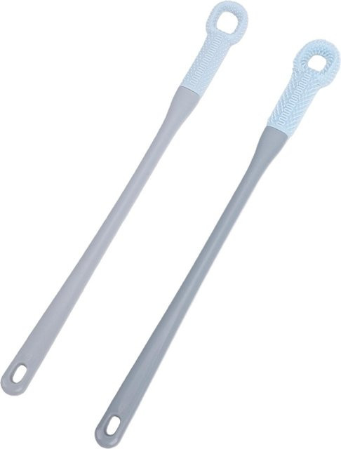 2 Stück Zehenreinigungsbürste Silikon, Blau, Unisex - Bild 1