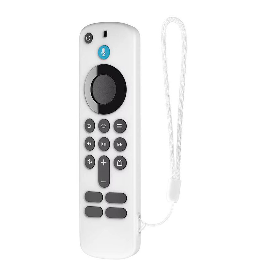 Silikonhülle für Fire TV Stick HD/4K 2025 Fernbedienung in Weiß, stoßfest und staubdicht - Bild 6