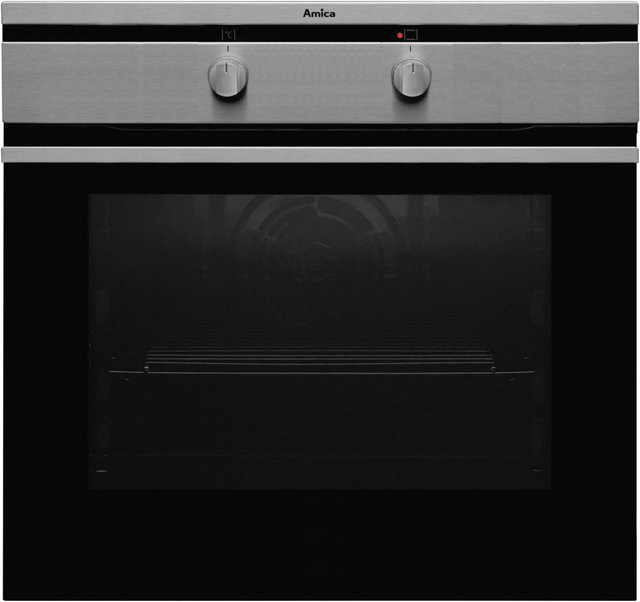 Amica Einbaubackofen EB 13722 E in Edelstahl mit Ober-/Unterhitze, Heißluft und Grill, Farbe: Silber, B/T/H: 59,5 x 57,5 x 65,0 cm - Bild 1