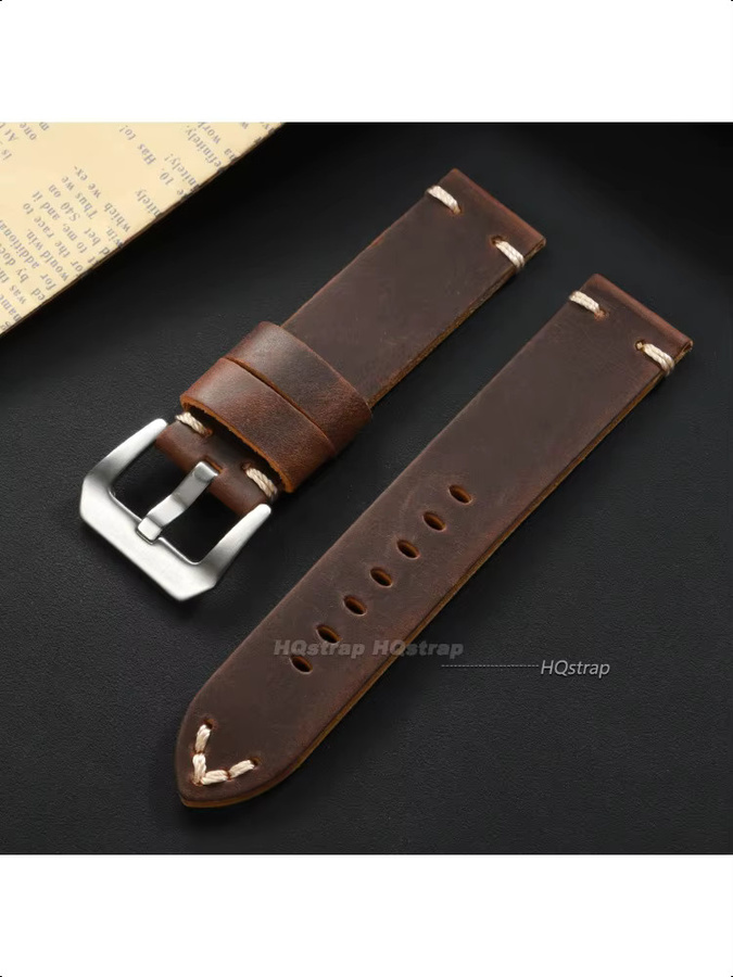HQstrap Uhrenarmband Leder, Vintage, Unisex - Bild 5