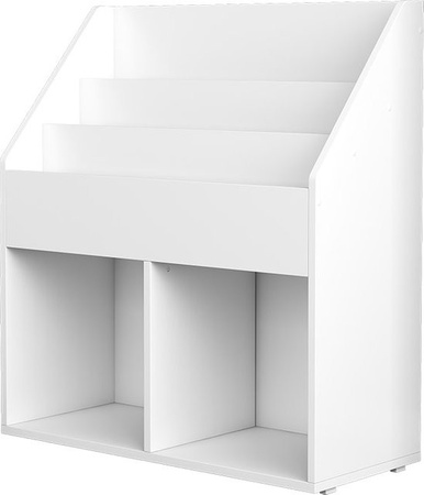 Vicco Kinder Bücherregal Conny in Weiß mit großen Ablagen, B/H: 72 x 79 cm