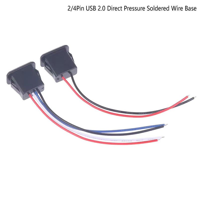 JETTING USB 2.0 Ladebuchse mit Stromanschluss und Kabel in Schwarz - Bild 2