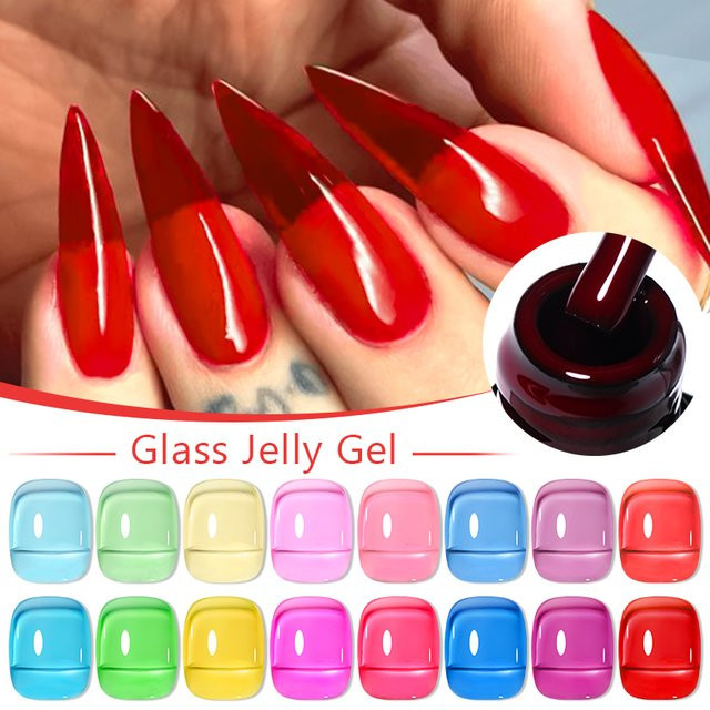 MSRUIOO Nagellack Gel, Blut Rot, Glänzend, 8 ml - Bild 1
