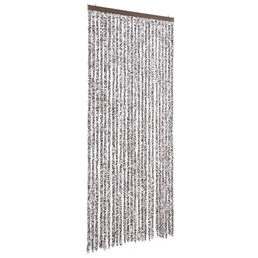 vidaXL Insektenschutz-Vorhang aus Chenille in Braun und Beige, thermoisolierend, Breite: 100 cm, Höhe: 220 cm - Bild 2