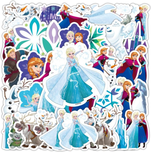 Disney Frozen Princess Elsa, DIY-Aufkleber, 50-teiliges Set, multicolor - Bild 1