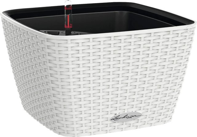 Lechuza Pflanzschale Bacino Cottage Weiß mit Erdbewässerungssystem B/T/H: 30 x 30 x 30 cm - Bild 1