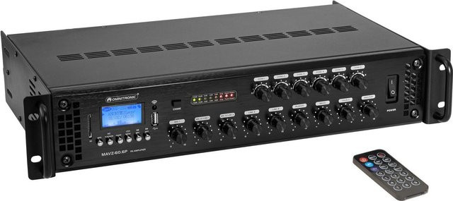 Omnitronic MAVZ-60.6P ELA-Mischverstärker 60W 6-Zonen in Schwarz - Bild 1