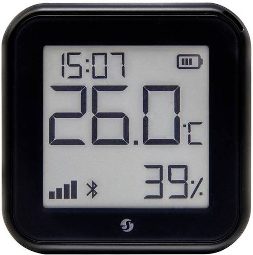 Shelly Plus H&T Gen. 3 Funk-Temperatur- und Luftfeuchtesensor in Schwarz mit Wi-Fi und Bluetooth - Bild 1