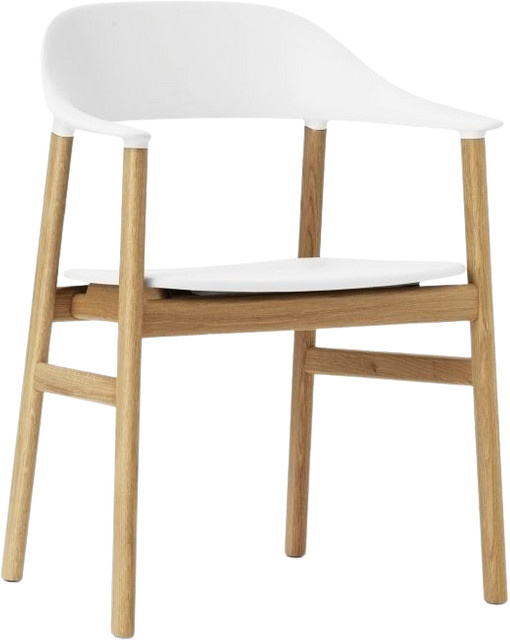 Normann Copenhagen Herit Armlehnstuhl in Weiß aus Kunststoff und Schaumstoff - Bild 1