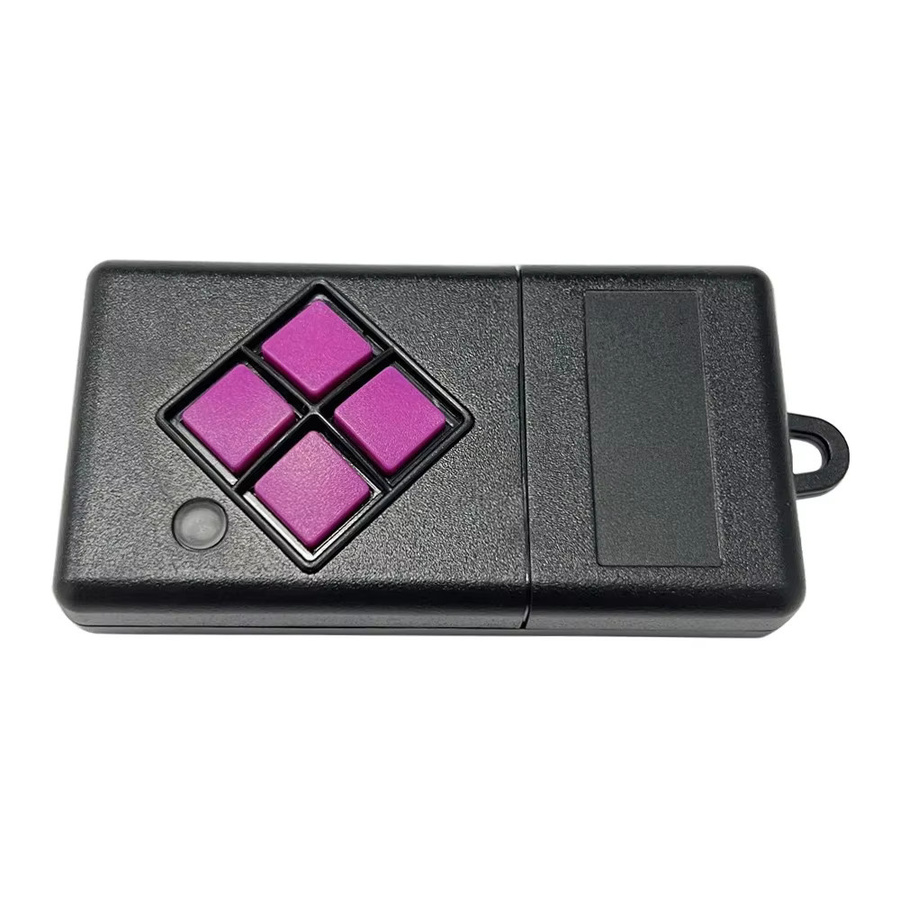 Dickert Garagentor-Fernbedienung Set mit 10 Stück, 4 Kanäle, 433 MHz, Farbe Pink/Schwarz, für MAHS433-04 Garagentore - Bild 3