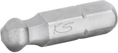 KS Tools Schraubendreher-Bit Innensechskant mit Kugelkopf, Antrieb: 1/4 Zoll (6,3 mm), Abtrieb: 1,5 mm, Länge: 25 mm, Farbe: Silber - Bild 1
