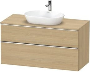 Duravit Waschtischunterschrank D-Neo in Beige Matt mit internen Schubladen und Wandmontage, Breite: 120 cm, Tiefe: 55 cm, Höhe: 66,4 cm - Bild 1