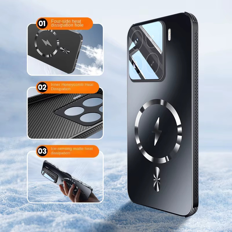 Xiaomi Magnetische Schutzhülle mit Wärmeableitung und Adsorption in Blau für Xiaomi 17 Pro Max, 15, 14 und 13 Pro mit mattem Finish - Bild 3
