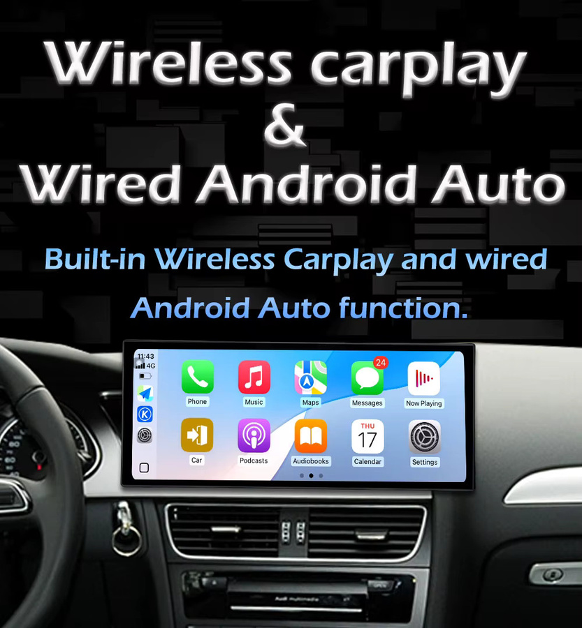 LIARO-NAVI Android 16 Autoradio für Audi A3 (2013-2020) mit 8 Kern, 8+128GB, QLED Touchscreen, Carplay, WIFI, 4G, GPS und Bluetooth in Schwarz - Bild 4