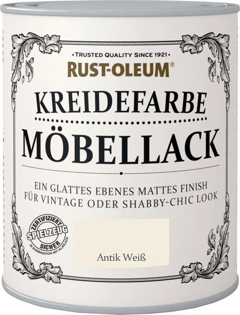 Rust-Oleum Kreidefarbe Möbellack Antikweiß Matt 0,75 l - Bild 1
