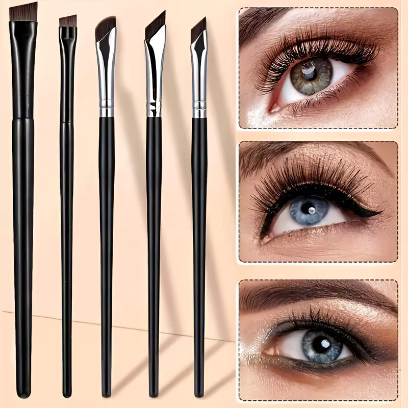 5-teiliges Eyeliner-Pinsel-Set mit geneigter feiner Klinge - Bild 3