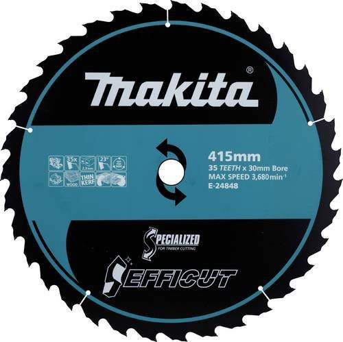 Makita EFFICUT Kreissägeblatt für Holz, 35 Zähne, Durchmesser: 415 mm, Breite: 2,3 mm, Bohrung: 30 mm - Bild 1