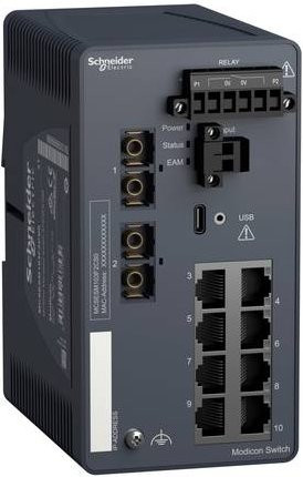 Schneider Electric MCSESM103F2CS0 Netzwerk Switch Ethernet/LAN in Grau - Bild 1