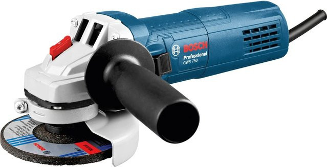 Bosch Professional Winkelschleifer GWS 750-125 mit 750 W und 11000 U/min in Blau-Schwarz-Mehrfarbig - Bild 1