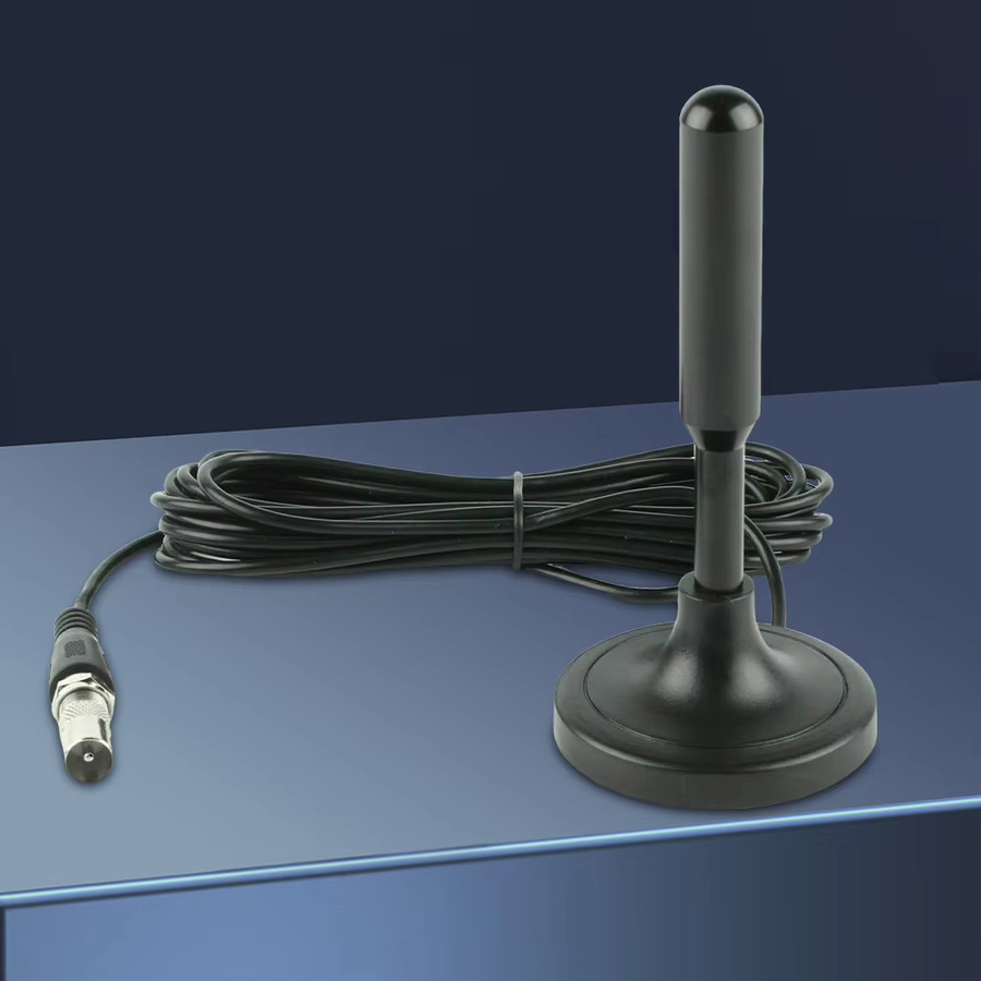 APWIKOGER HDTV-Antenne mit 300 cm Koaxialkabel für digitalen HD-Freeview-Empfang im Innen- und Außenbereich, Schwarz/Silber - Bild 3