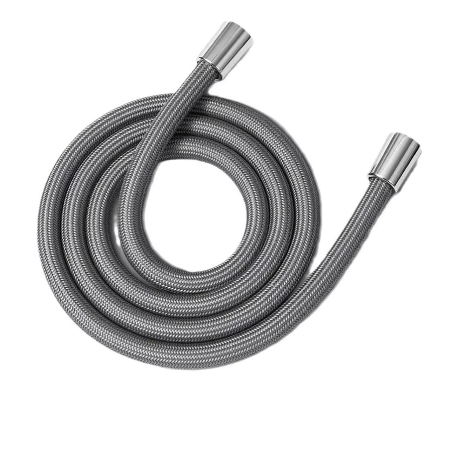 Flexible Anti-Wicklung Handbrause Schlauch mit 1/2 Zoll Universal Interface in Grau und Silber - Bild 4