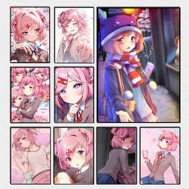 Natsuki Anime Wandposter Bilibili Cartoon Charakter Wandaufkleber Mehrfarbig - Bild 1